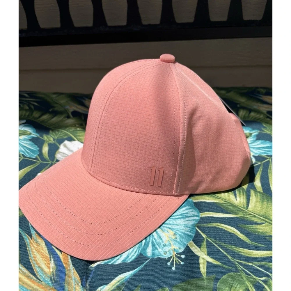 Walter Hagen 11 Performance Grid Hat Mens One Size Coral Adjustable Golf Cap NEW